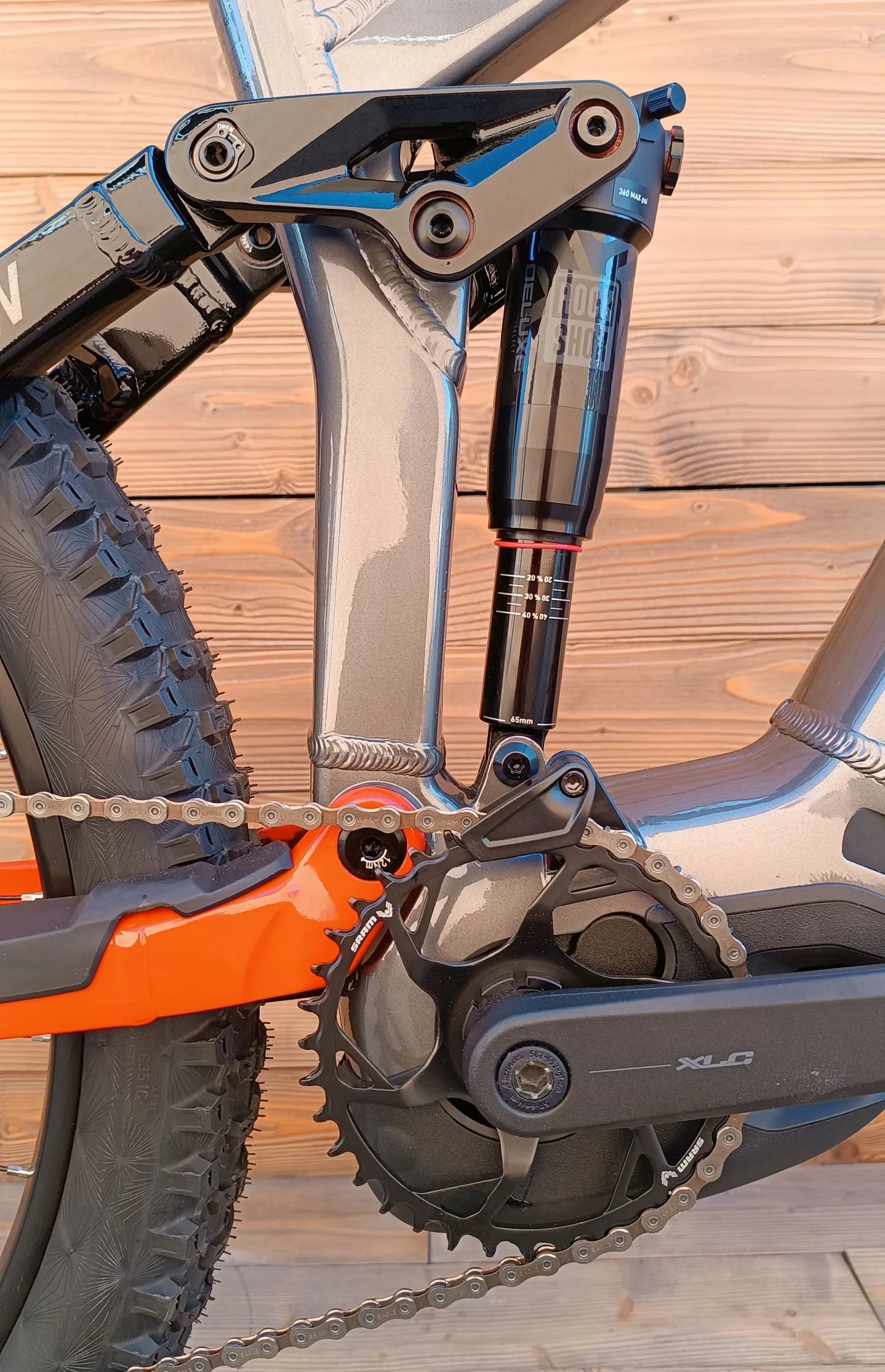 e-bike Haibike ALLMTN 4 NX Eagle 12 800Wh 2025 silver/red/black glossy L - imagine 6