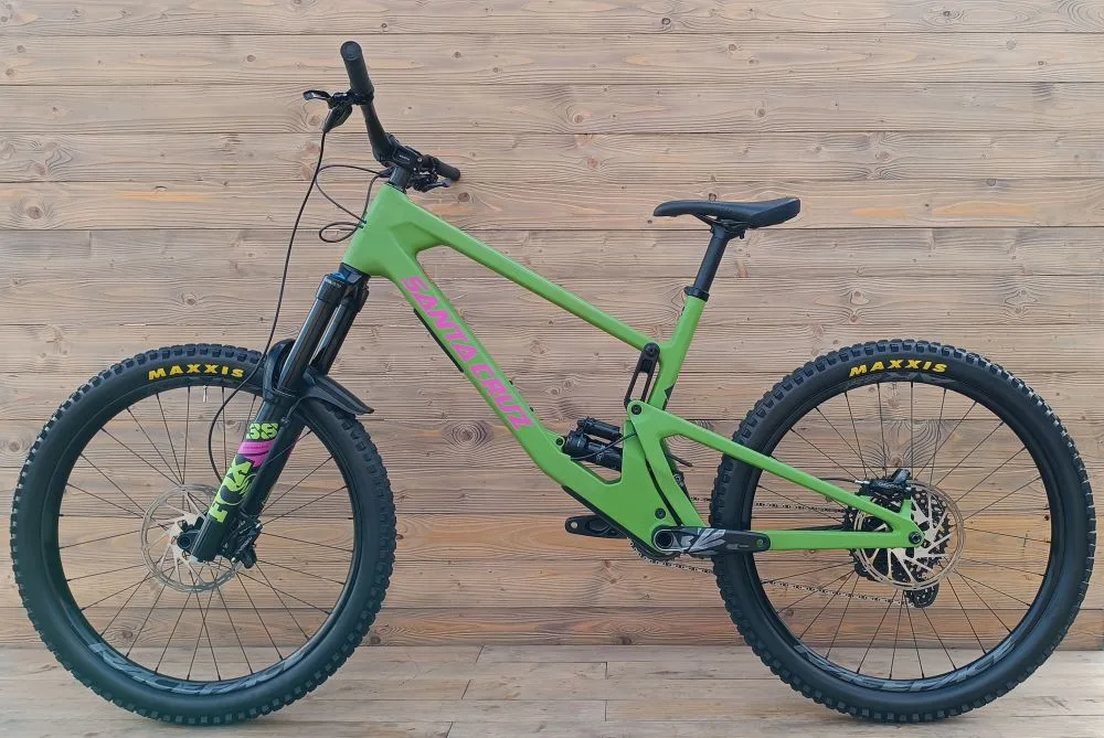 Bicicleta Second Hand Santa Cruz NOMAD C verde magenta XL - imagine 2