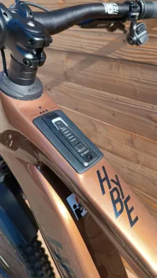 e-bike Haibike HYBE CF 9 12-G S1000 Eagle AXS i800Wh L High bronze/azure/black glossy 2025 - imagine 5