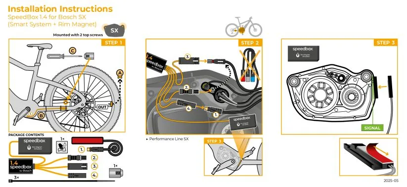 Speedbox 1.4 pentru Bosch Performance Line SX Gen4. (Smart System + Rim Magnet) - imagine 5