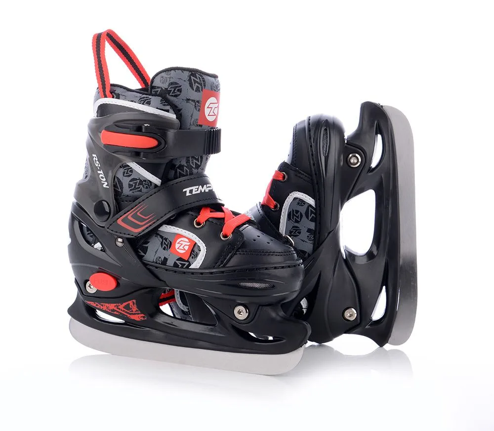 Patine Reglabile TEMPISH TON DUO LED negru portocaliu 26-29 - imagine 4