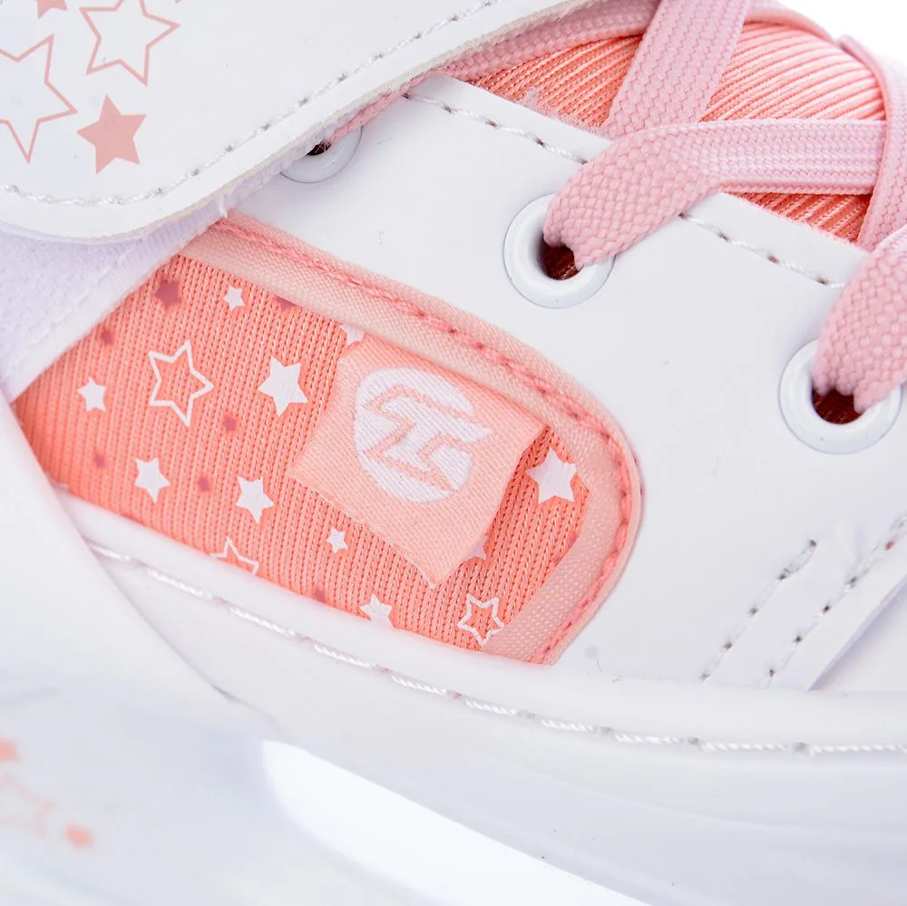 Patine Reglabile TEMPISH TON DUO LED GIRL alb roz 26-29 - imagine 12
