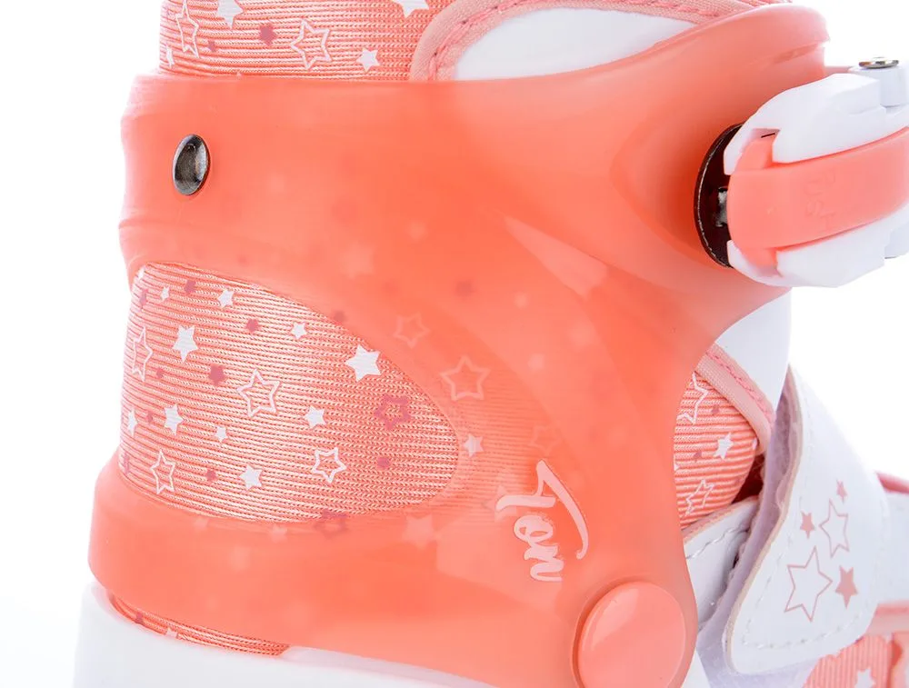 Patine Reglabile TEMPISH TON DUO LED GIRL alb roz 26-29 - imagine 14