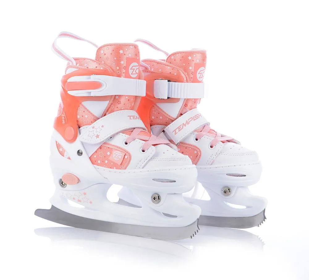 Patine Reglabile TEMPISH TON DUO LED GIRL alb roz 26-29 - imagine 10