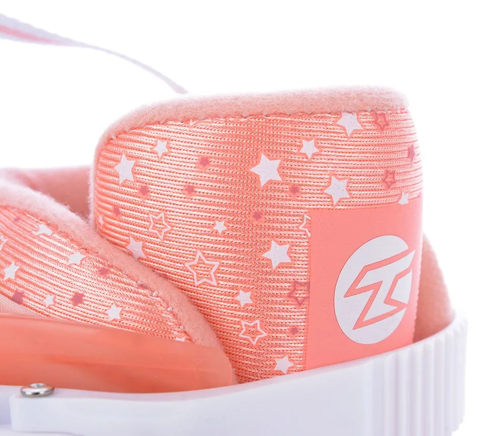 Patine Reglabile TEMPISH TON DUO LED GIRL alb roz 34-37 - imagine 13