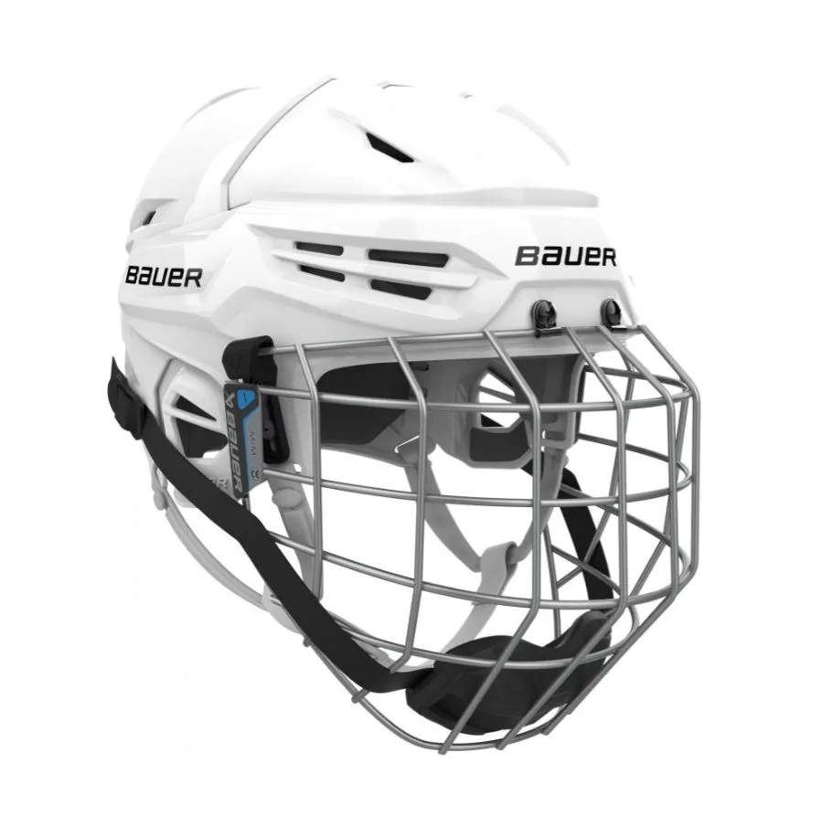 Casca Combo BAUER Reakt 55 alb L