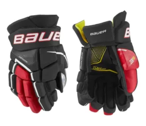 Manusi BAUER X nrw junior negru rosu 11