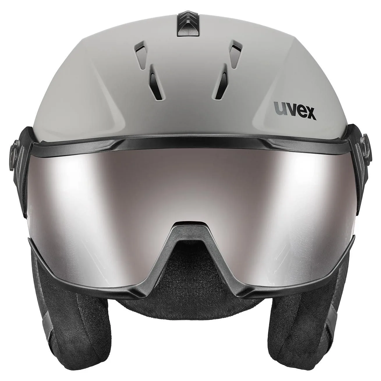 Casca schi Uvex instinct visor pro v grey matt 53-56 - imagine 2