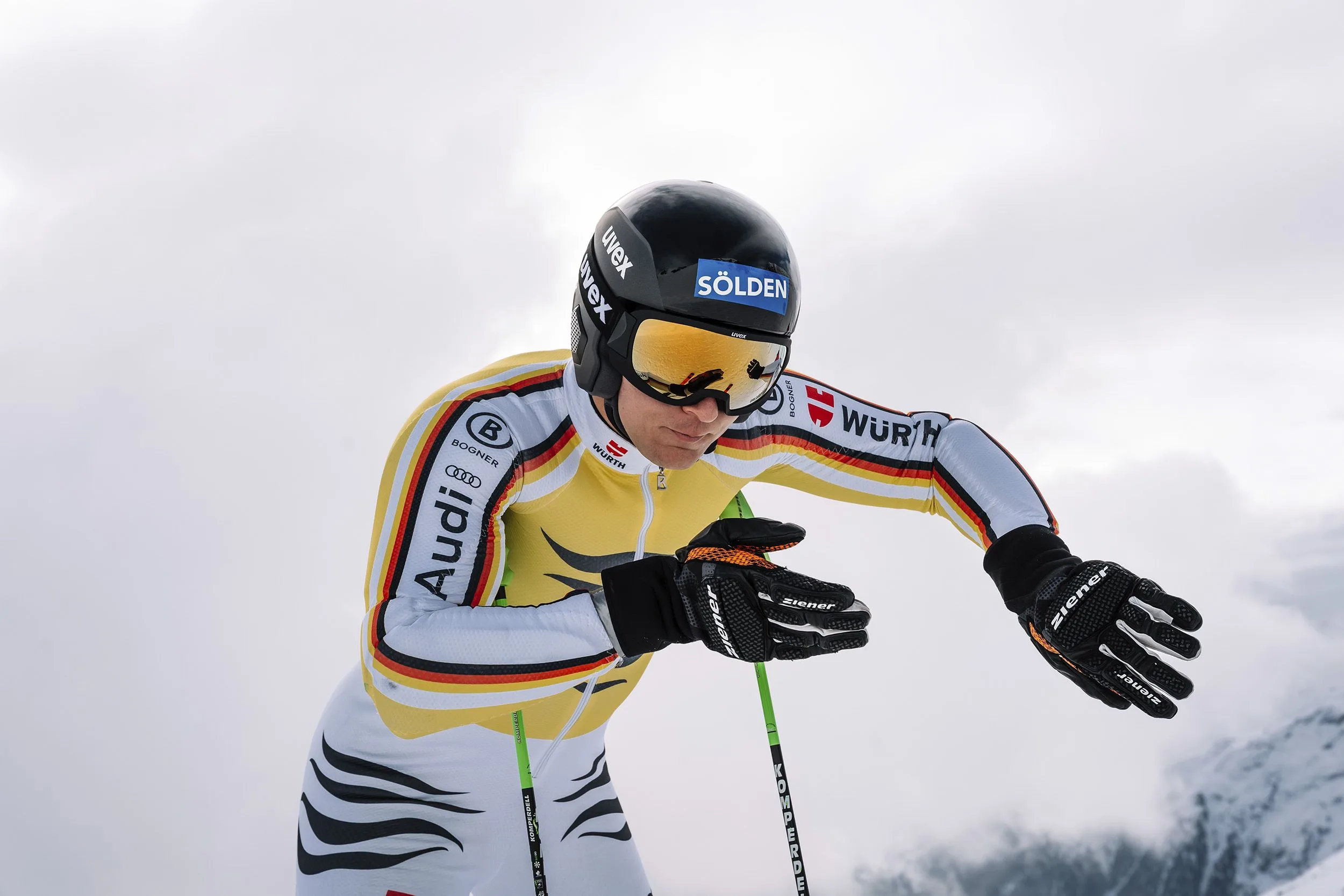 Casca schi Uvex invictus MIPS lime-white matt 53-54 - imagine 8