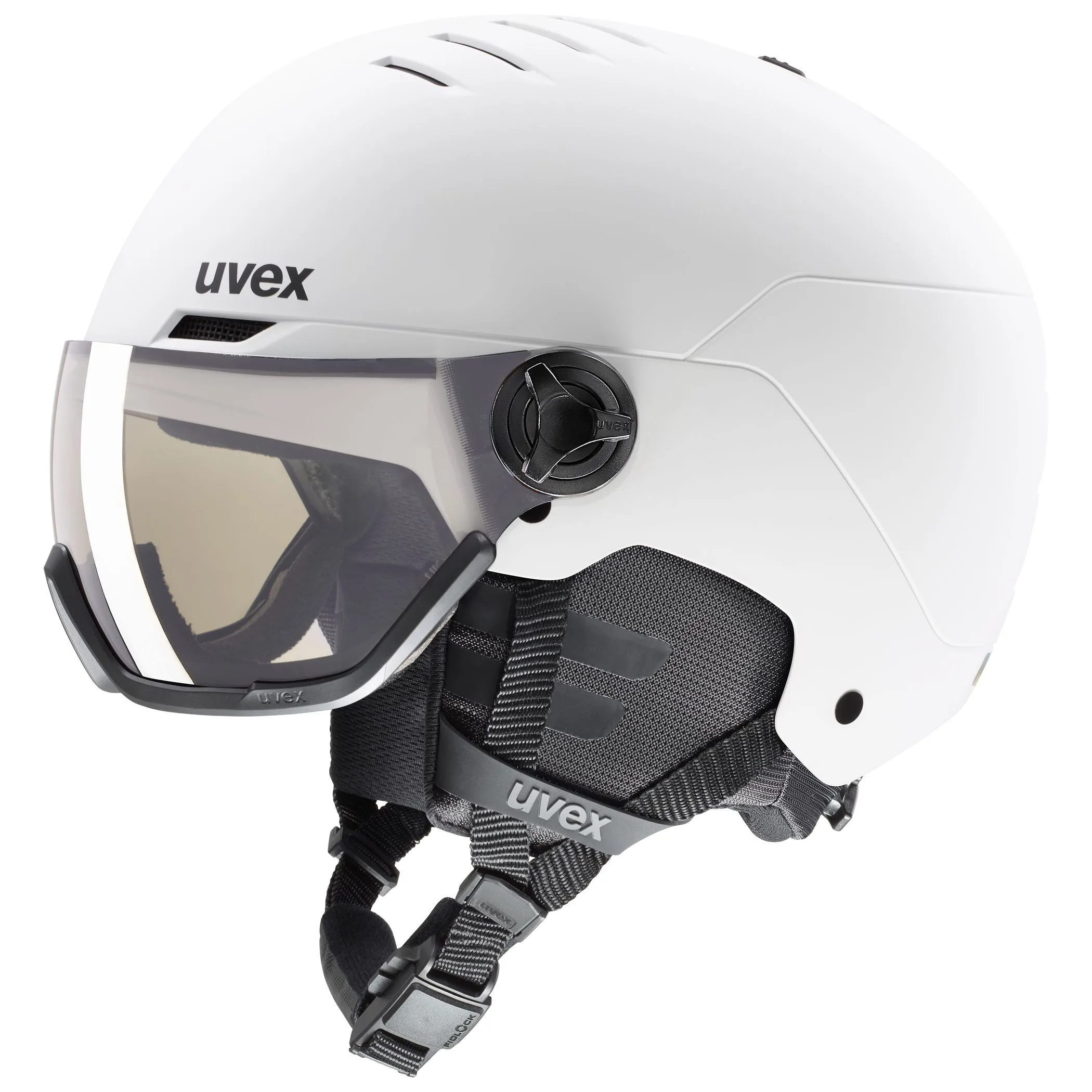 Casca schi Uvex wanted visor pro v white matt 54-58