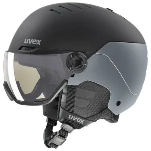 Casca schi Uvex wanted visor pro v black-silver matt 58-61