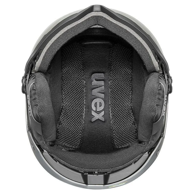 Casca schi Uvex wanted visor pro v black-silver matt 58-61 - imagine 4