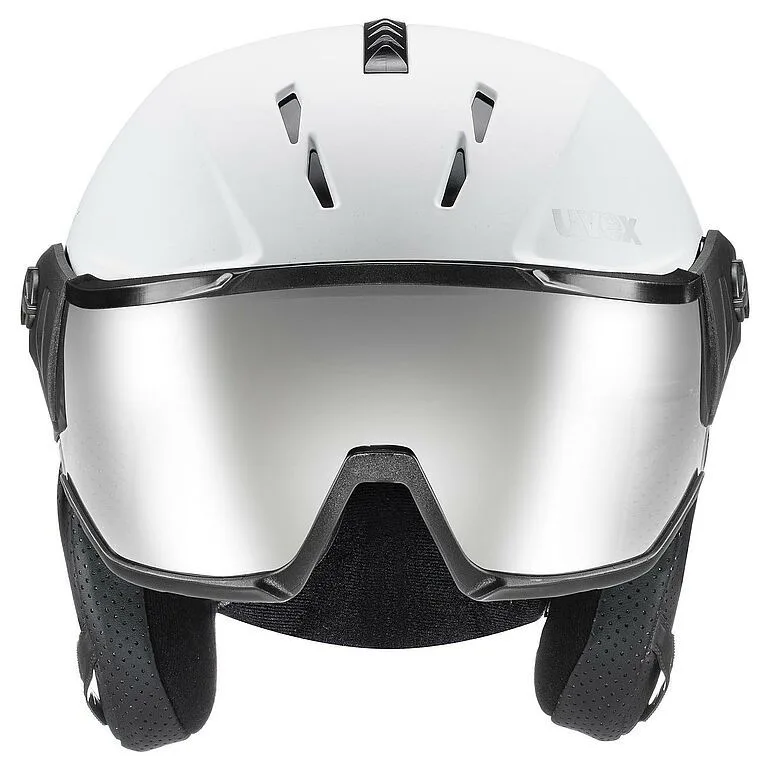 Casca schi Uvex instinct visor white-black 60-62 - imagine 2