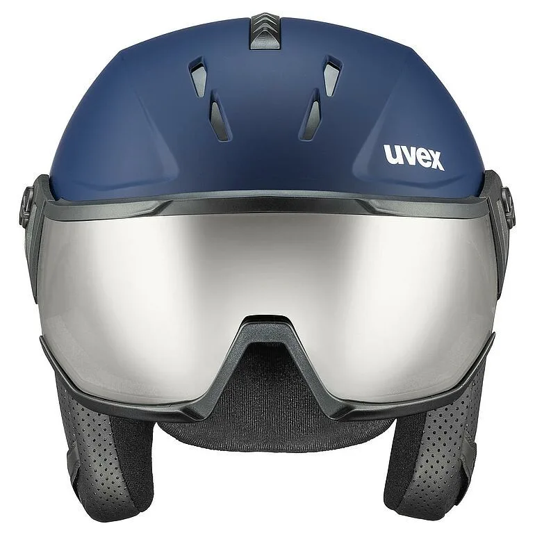 Casca schi Uvex instinct visor navy matt 56-58 - imagine 2