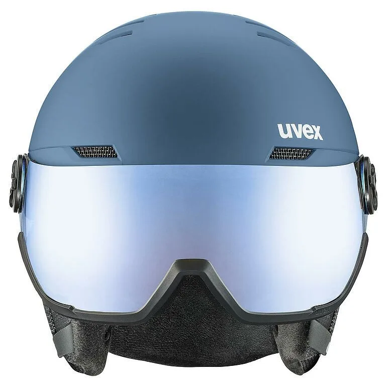 Casca schi Uvex wanted visor stone blue matt 54-58 - imagine 2