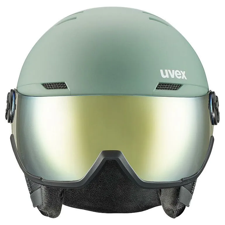 Casca schi Uvex wanted visor oxid green matt 54-58 - imagine 2