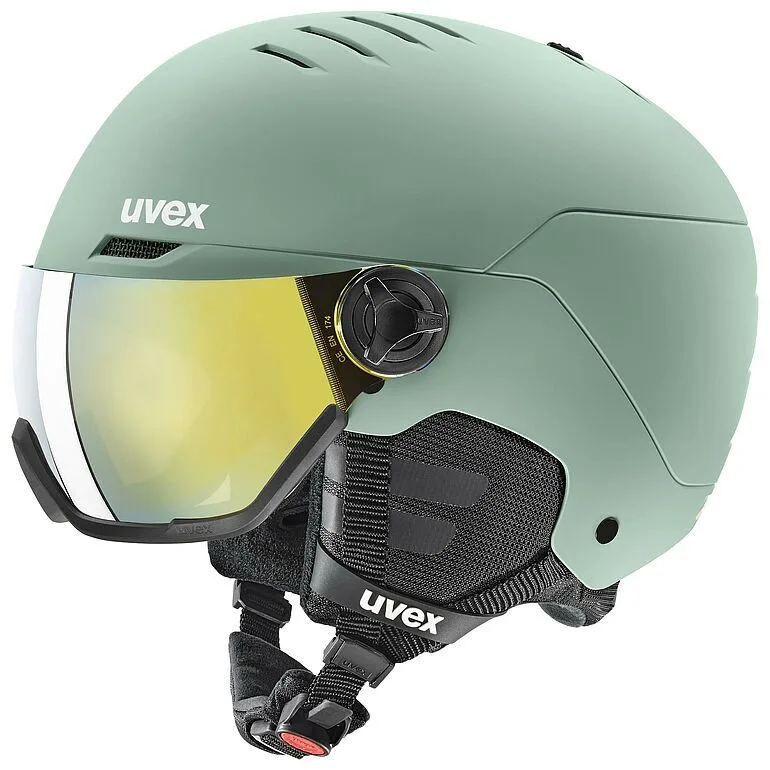 Casca schi Uvex wanted visor oxid green matt 58-61