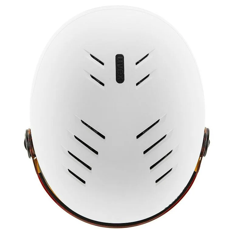 Casca schi Uvex rocket jr visor white-black matt 54-58 - imagine 5