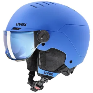 Casca schi Uvex rocket jr visor blue matt 54-58