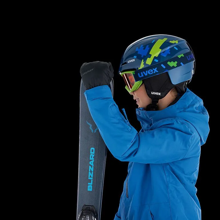 Casca schi Uvex viti set white matt 51-55 cu ochelari - imagine 4