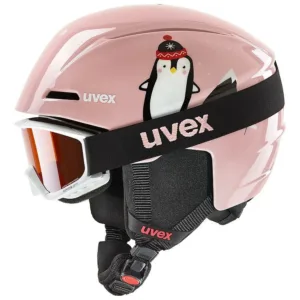 Casca schi Uvex viti set pink penguin 46-50