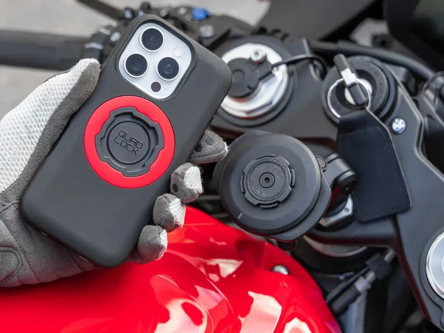 Quad Lock incarcator wireless (cap) impermeabil USB negru - imagine 5