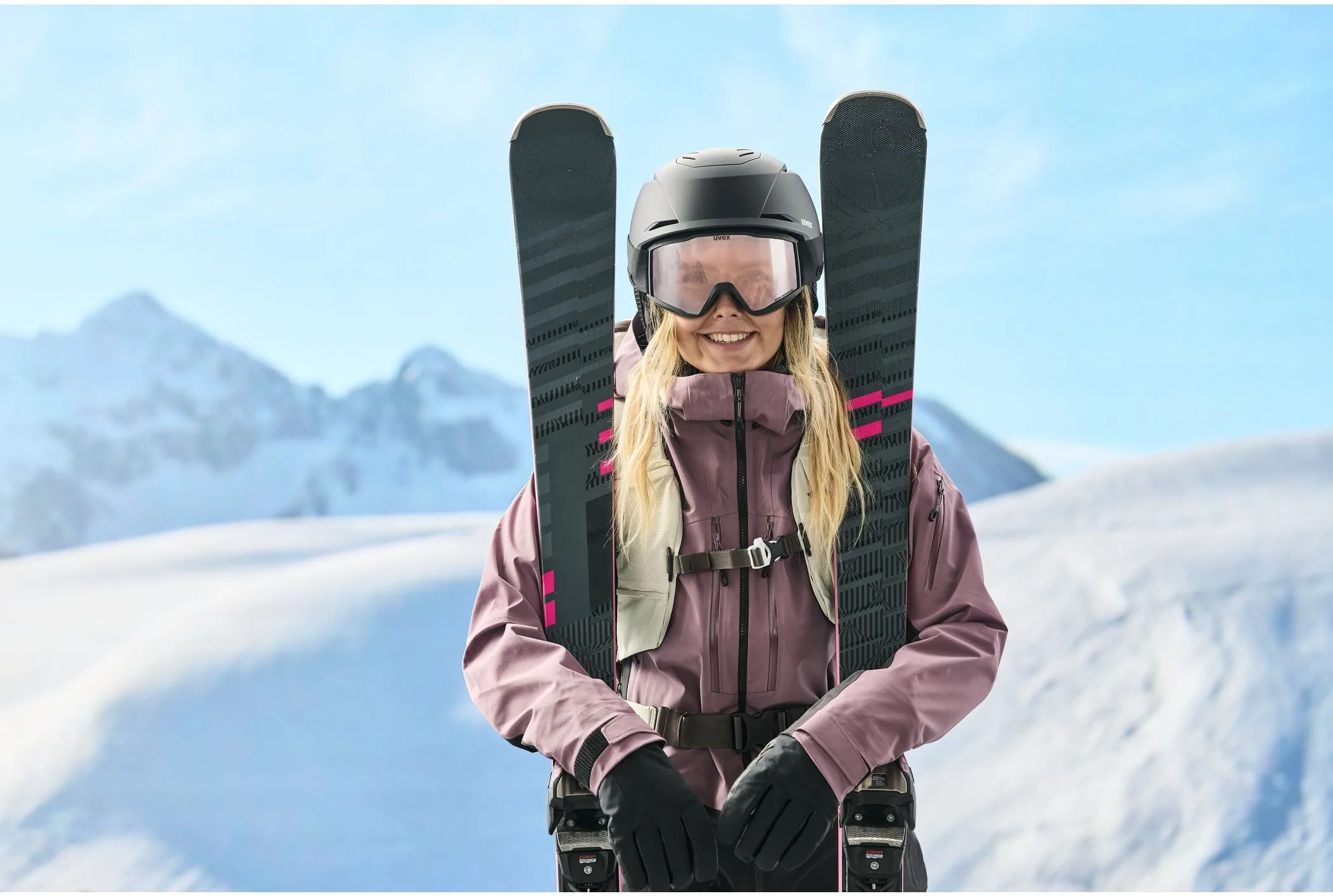 Ochelari schi Uvex blast V black matt dl/silver-clear - imagine 4