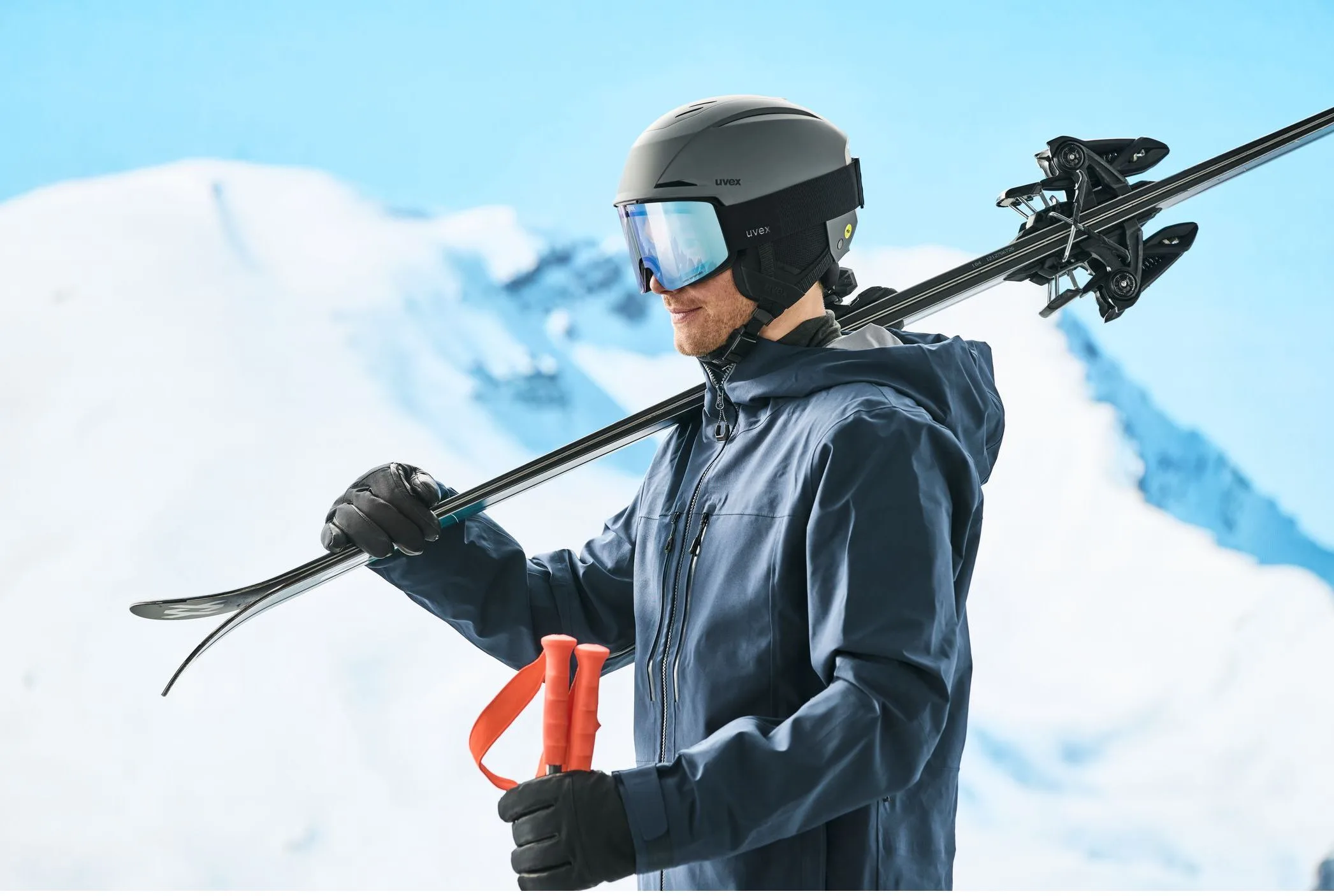 Ochelari schi Uvex provoqe V black matt dl/blue-clear - imagine 4