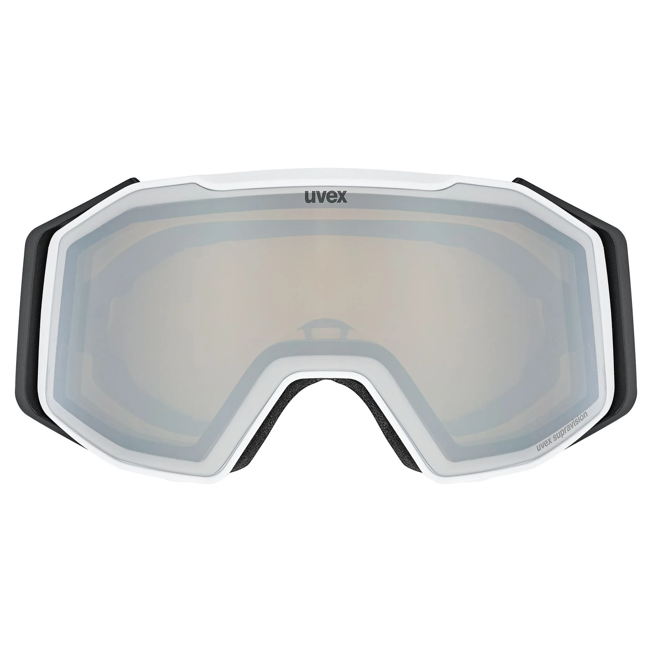 Ochelari schi Uvex gravity FM white matt dl/silver-green - imagine 2