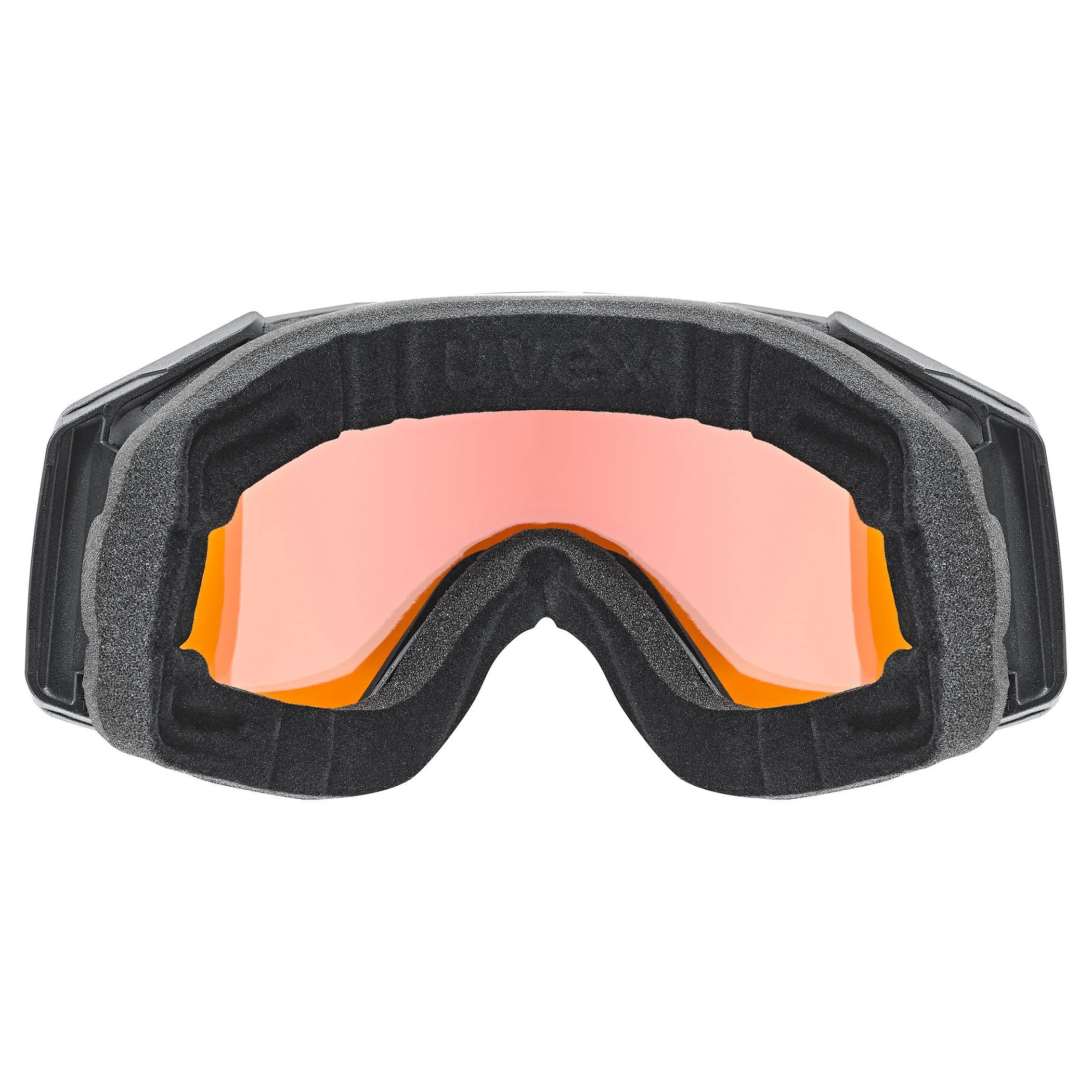 Ochelari schi Uvex gravity FM black matt dl/red-orange - imagine 3