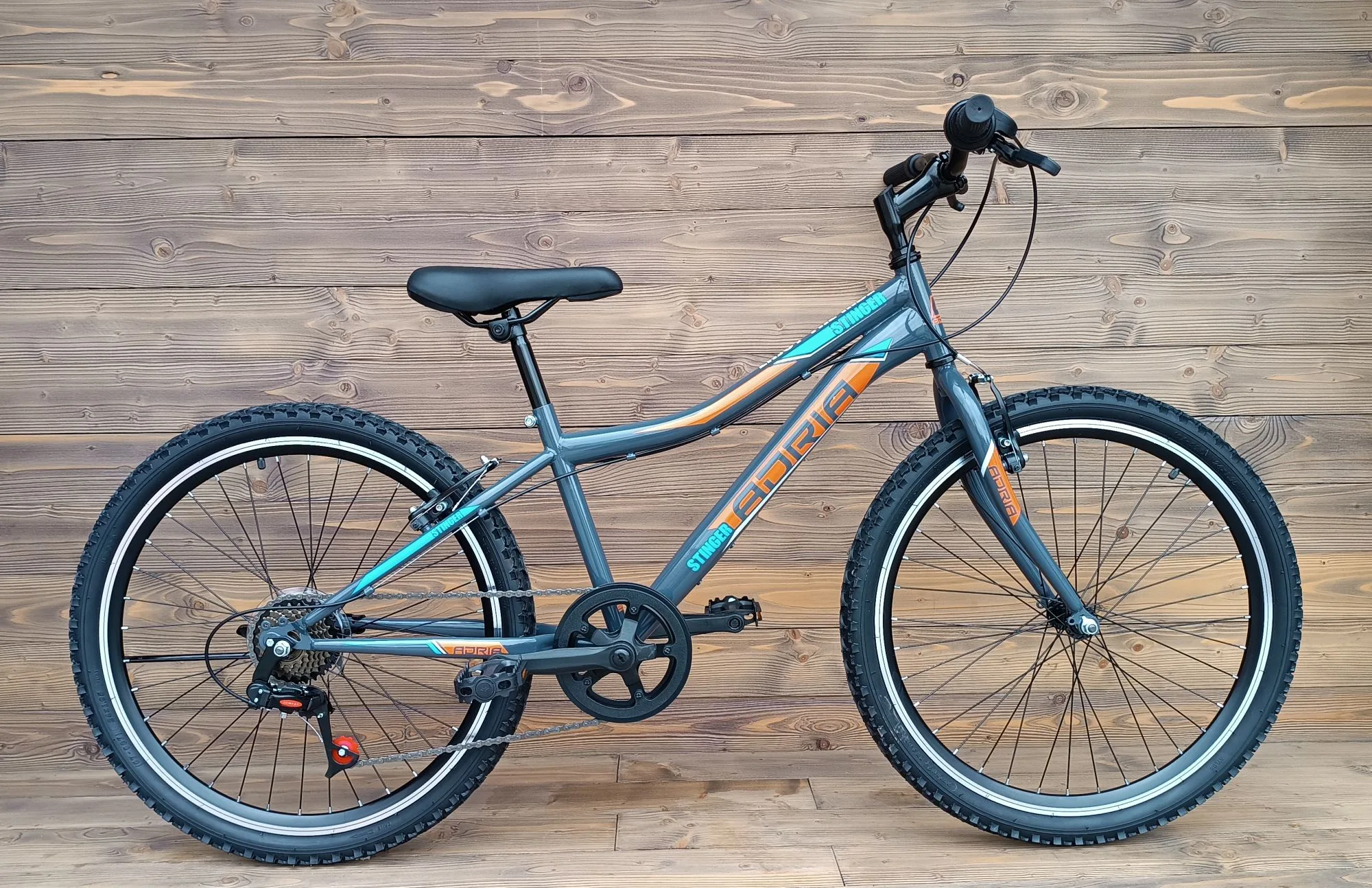 Bicicleta copii 24 Capriolo Stinger gri portocaliu 12