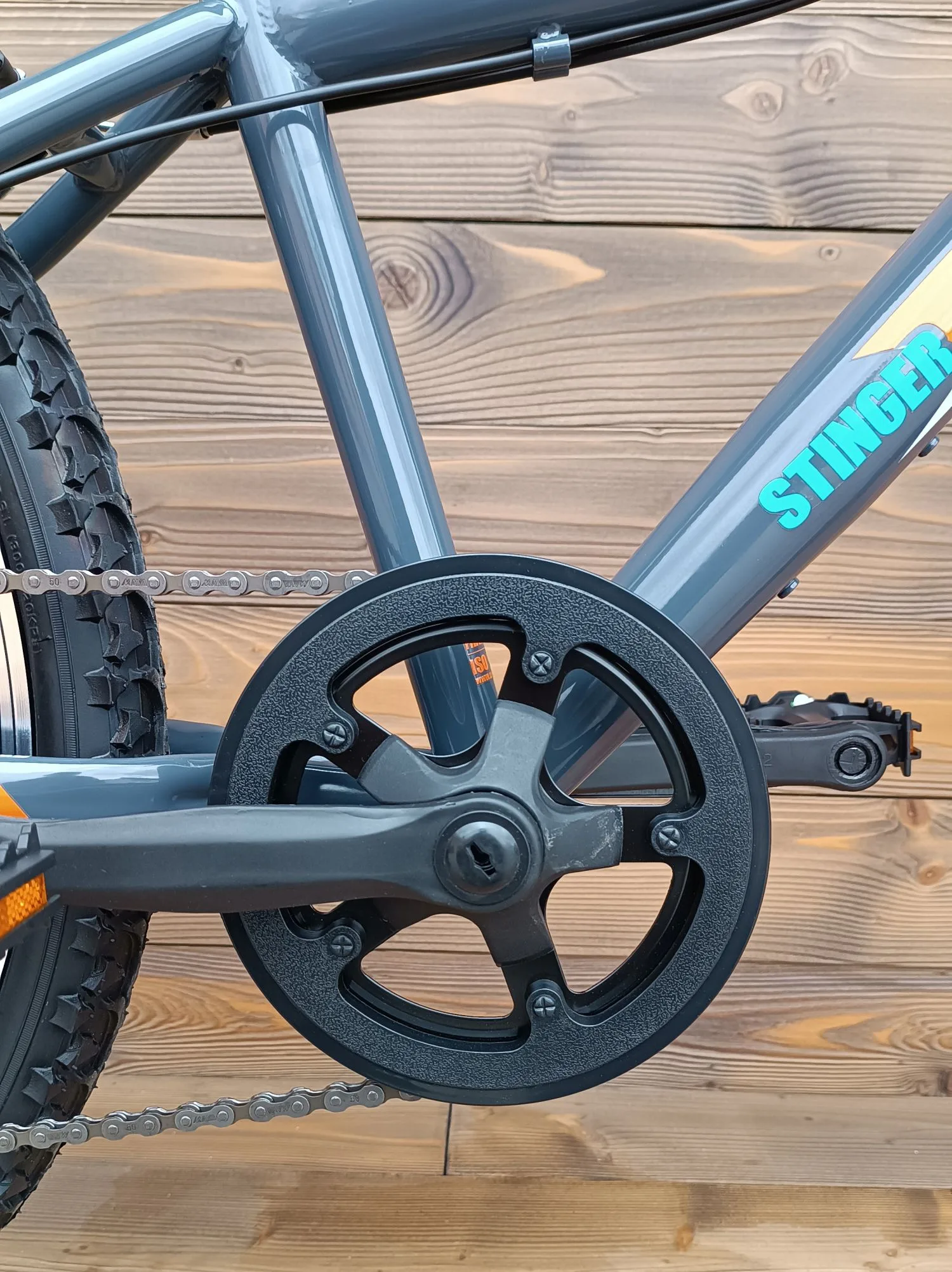 Bicicleta copii 24 Capriolo Stinger gri portocaliu 12 - imagine 5