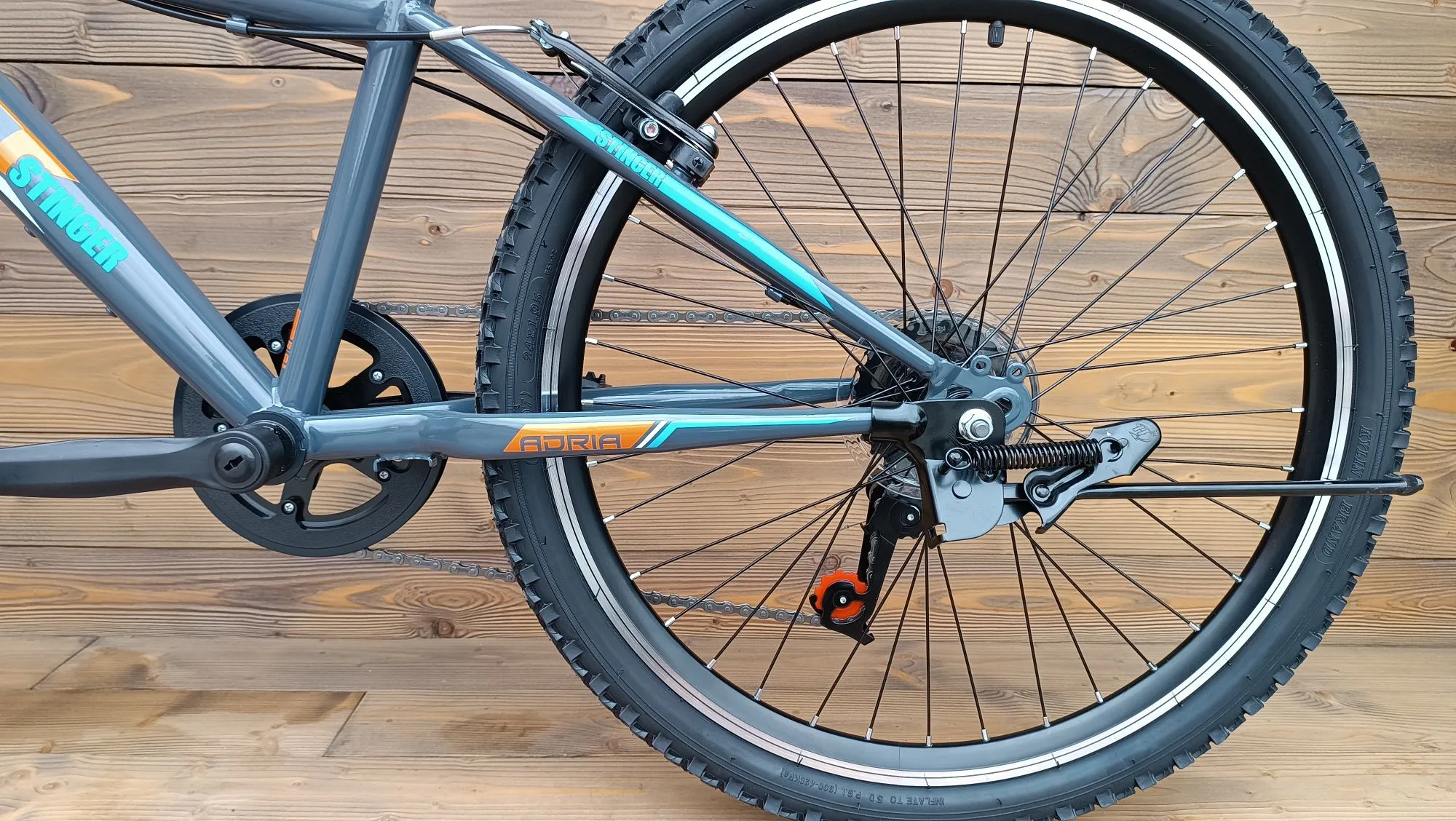 Bicicleta copii 24 Capriolo Stinger gri portocaliu 12 - imagine 6