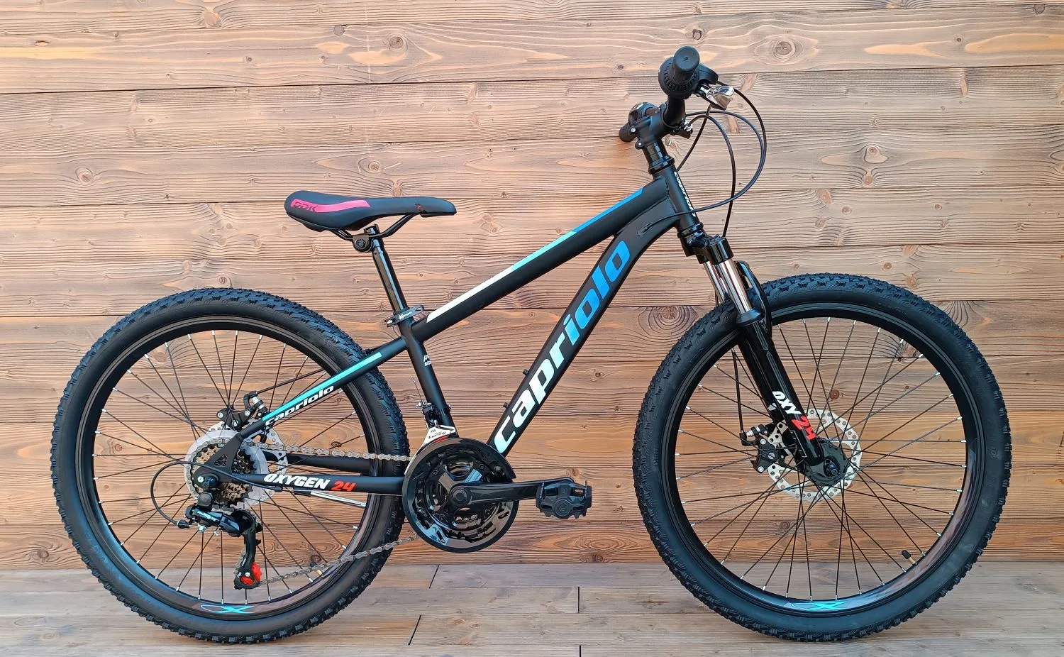 Bicicleta Capriolo Oxygen 24 Disc brake black blue