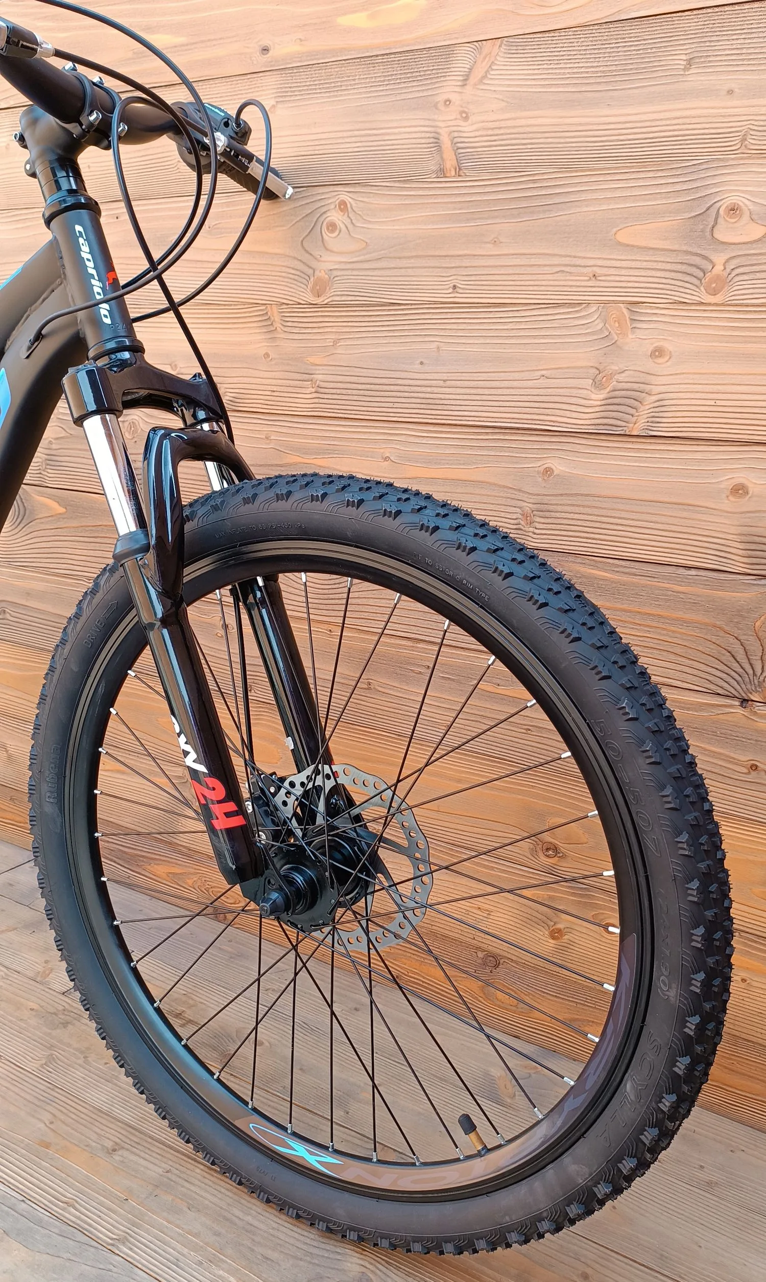 Bicicleta Capriolo Oxygen 24 Disc brake black blue - imagine 3