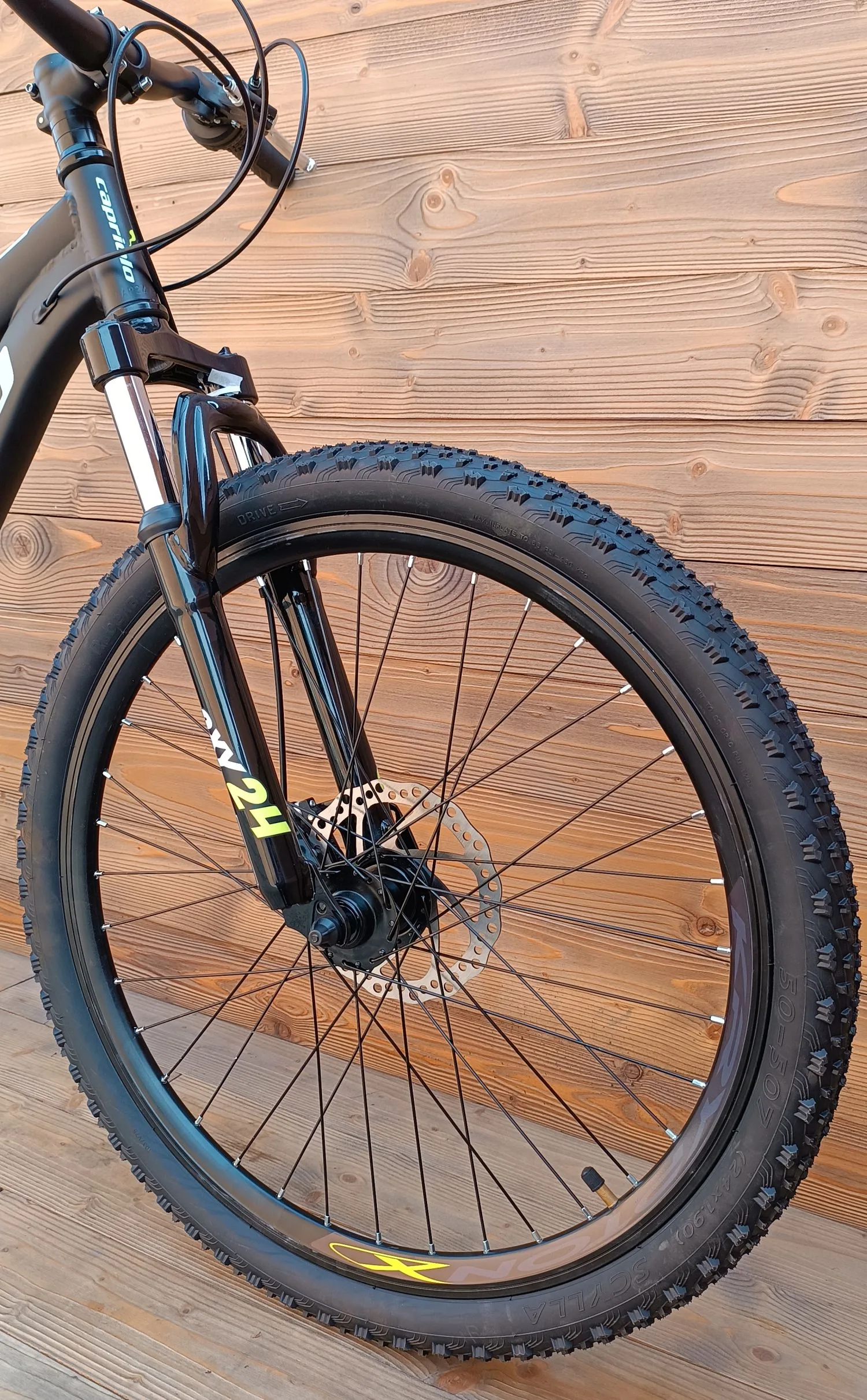 Bicicleta Capriolo Oxygen 24 Disc brake black yellow - imagine 3