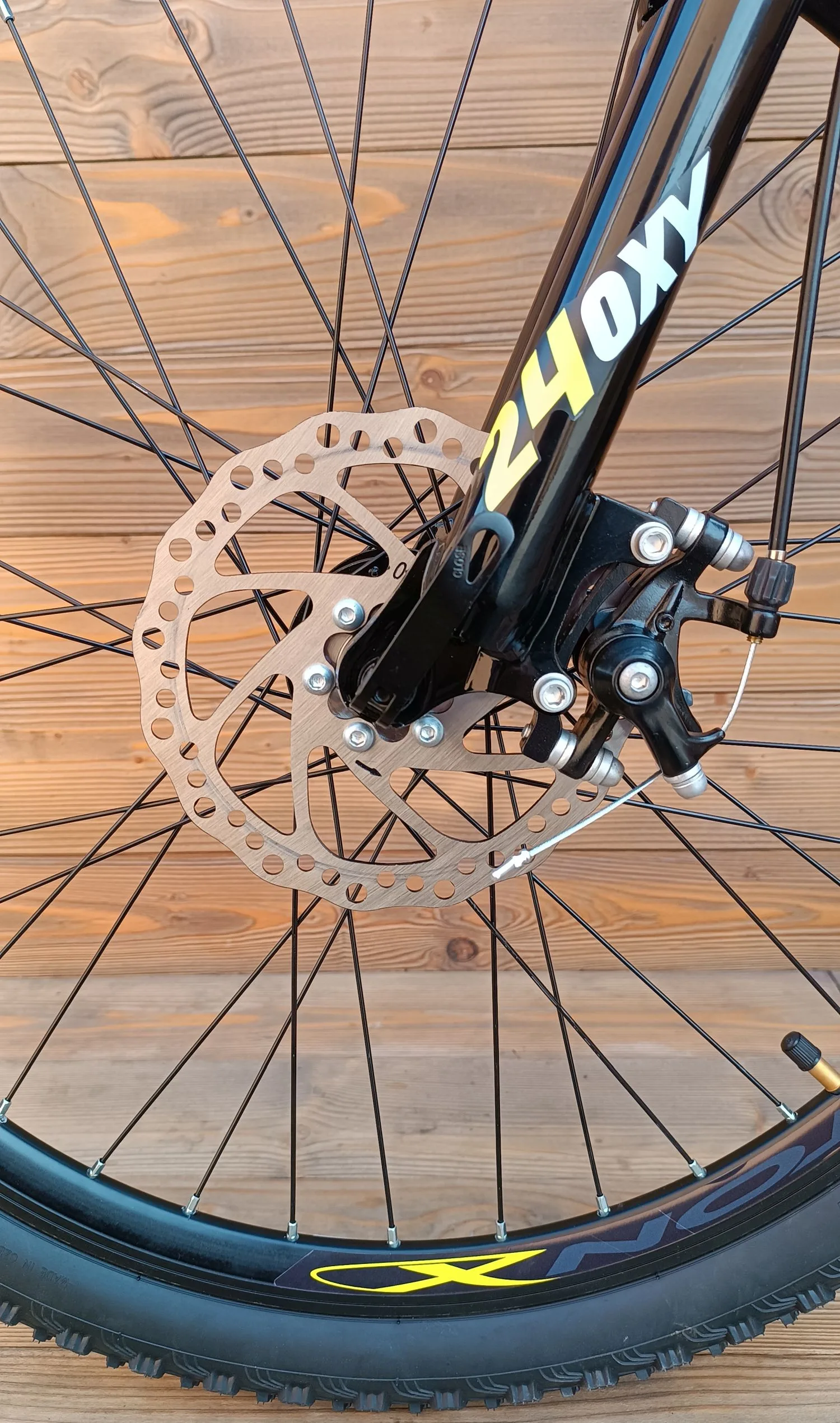 Bicicleta Capriolo Oxygen 24 Disc brake black yellow - imagine 4