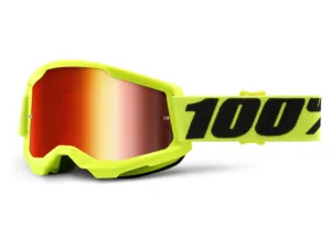 Ochelari 100Percent Strata 2 Goggle mirror lens fluo yellow