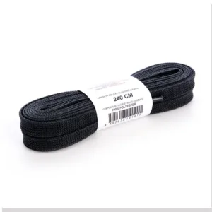 Siret pentru patine hockey 200 cm waxed black TEMPISH