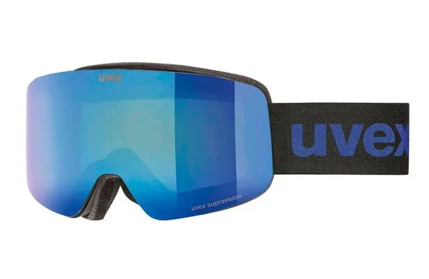 Ochelari schi Uvex pwdr FM black matt dl/blue-clear