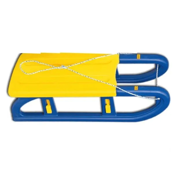 Sanie pliabila demontabila din plastic albastru galben - imagine 3