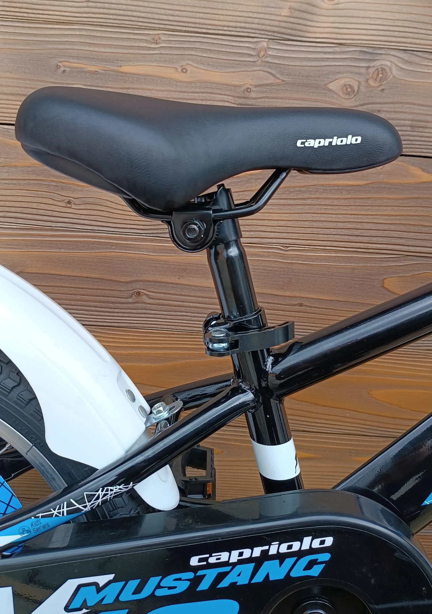 Bicicleta copii 16 Capriolo Mustang negru albastru - imagine 7