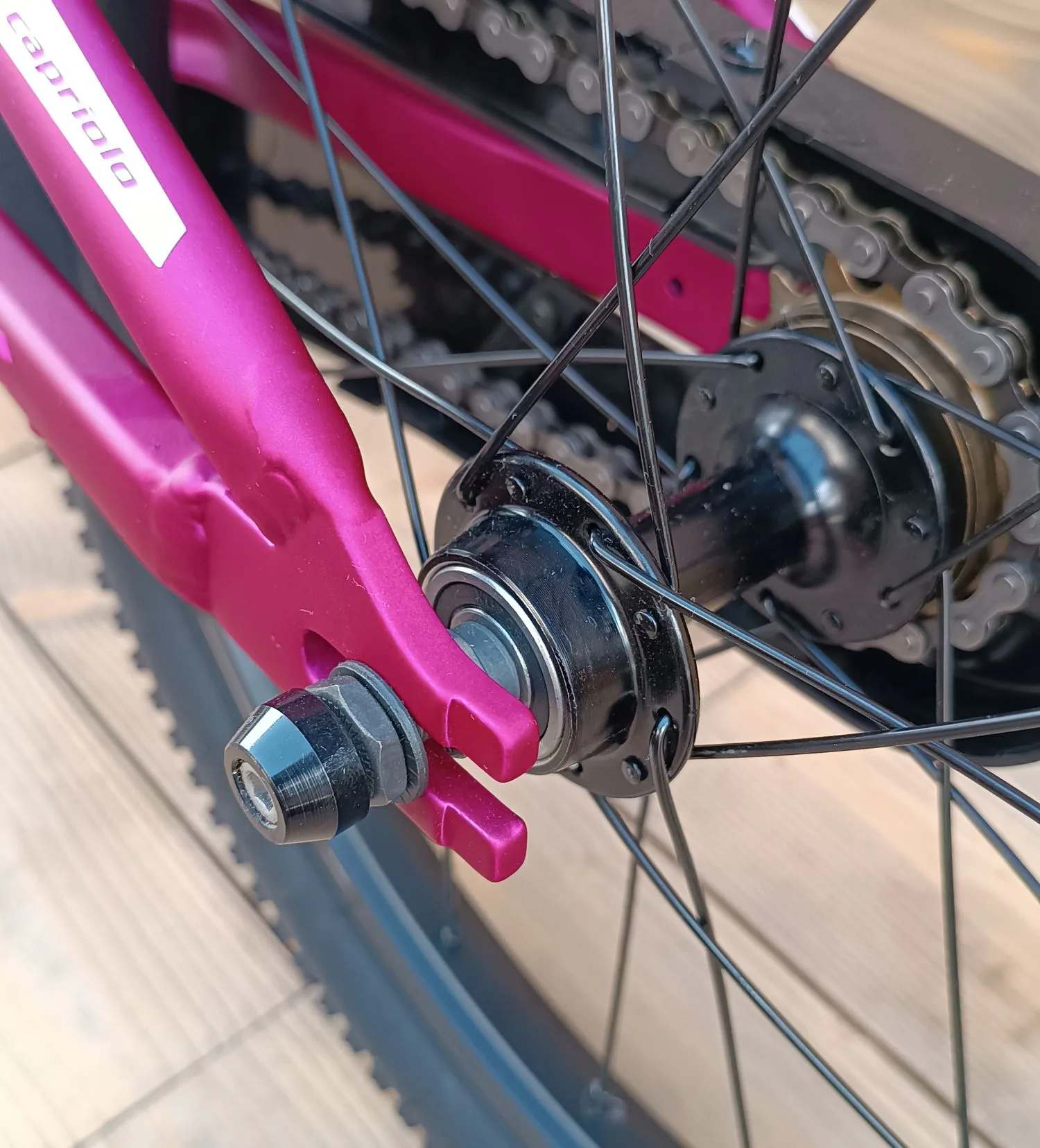 Bicicleta copii 18 Capriolo LC aluminiu violet 9 - imagine 4