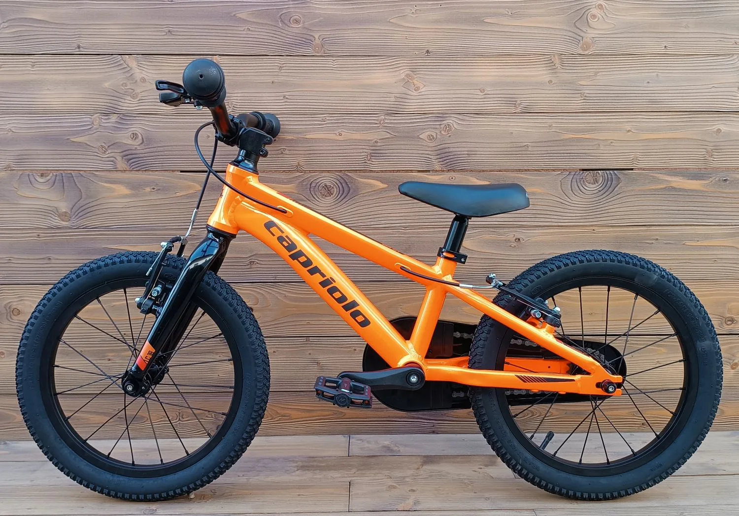Bicicleta Capriolo copii LC 16 aluminiu orange cadru 8 - imagine 2
