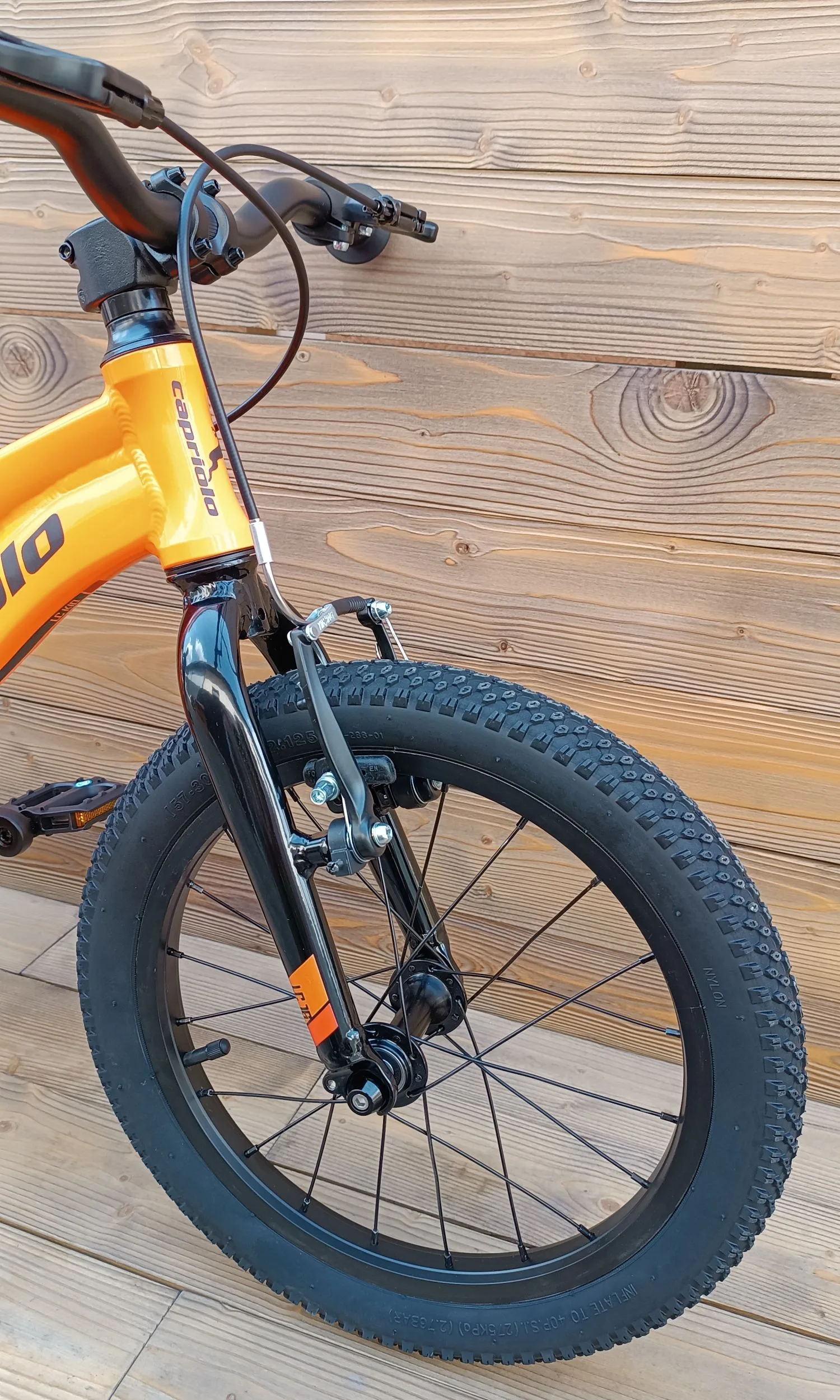 Bicicleta Capriolo copii LC 16 aluminiu orange cadru 8 - imagine 5