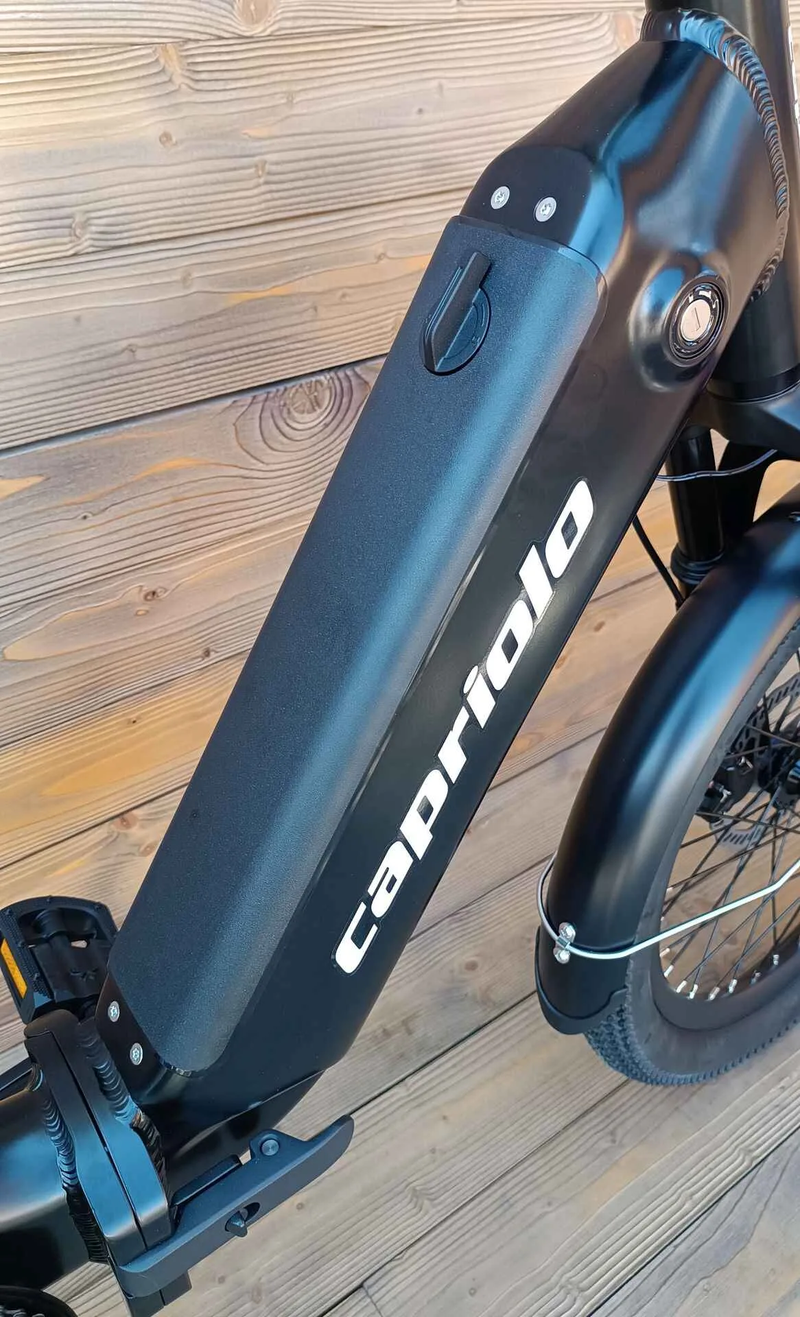 e-bike pliabila Capriolo 20 black, motor 250W, 36V, cu baterie de 36V, 374Wh - imagine 10