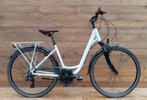 Bicicleta dama 28 Capriolo Elegance oras aluminiu alb 18