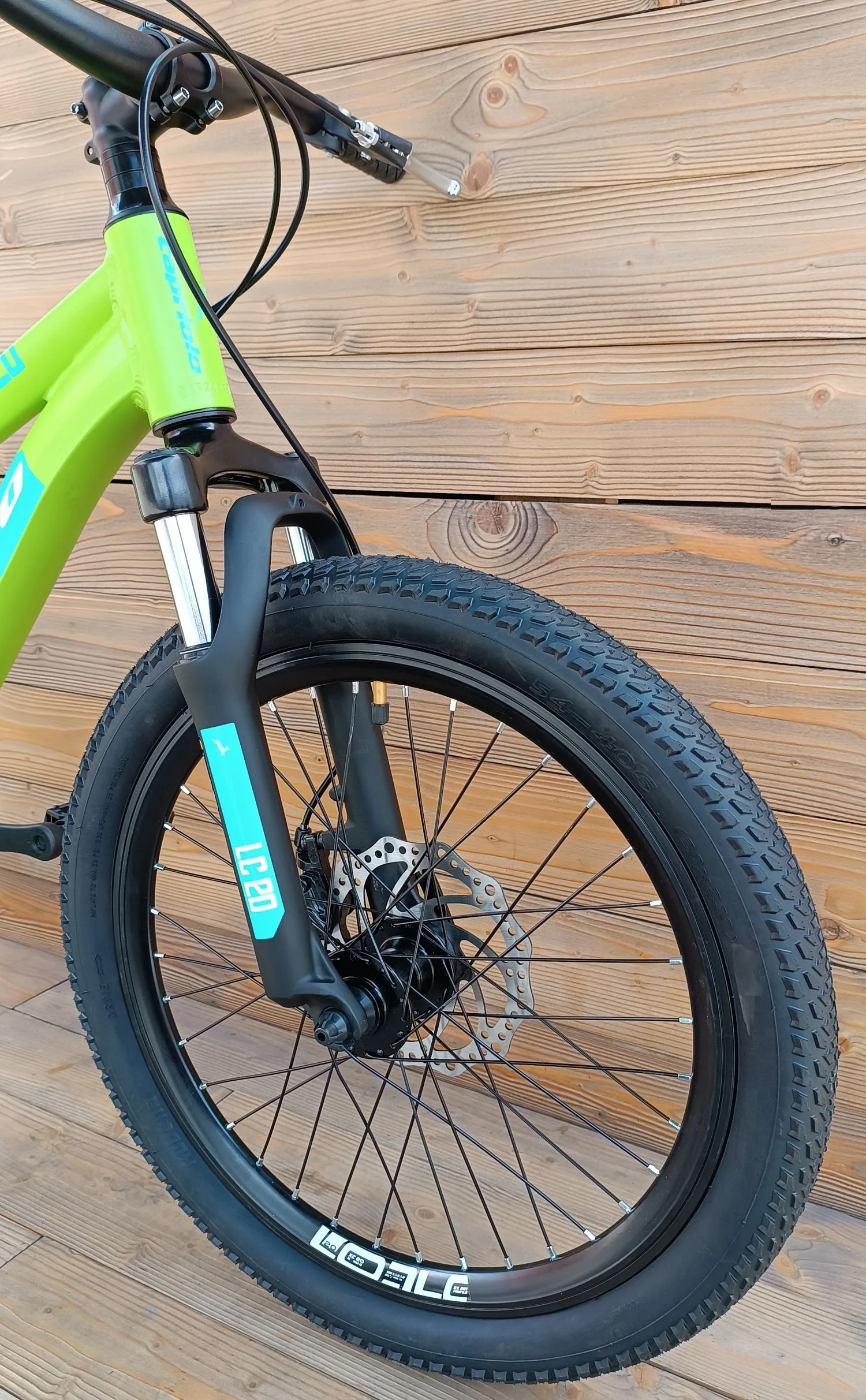 Bicicleta Capriolo copii LC 20 aluminiu verde cadru 11 - imagine 3