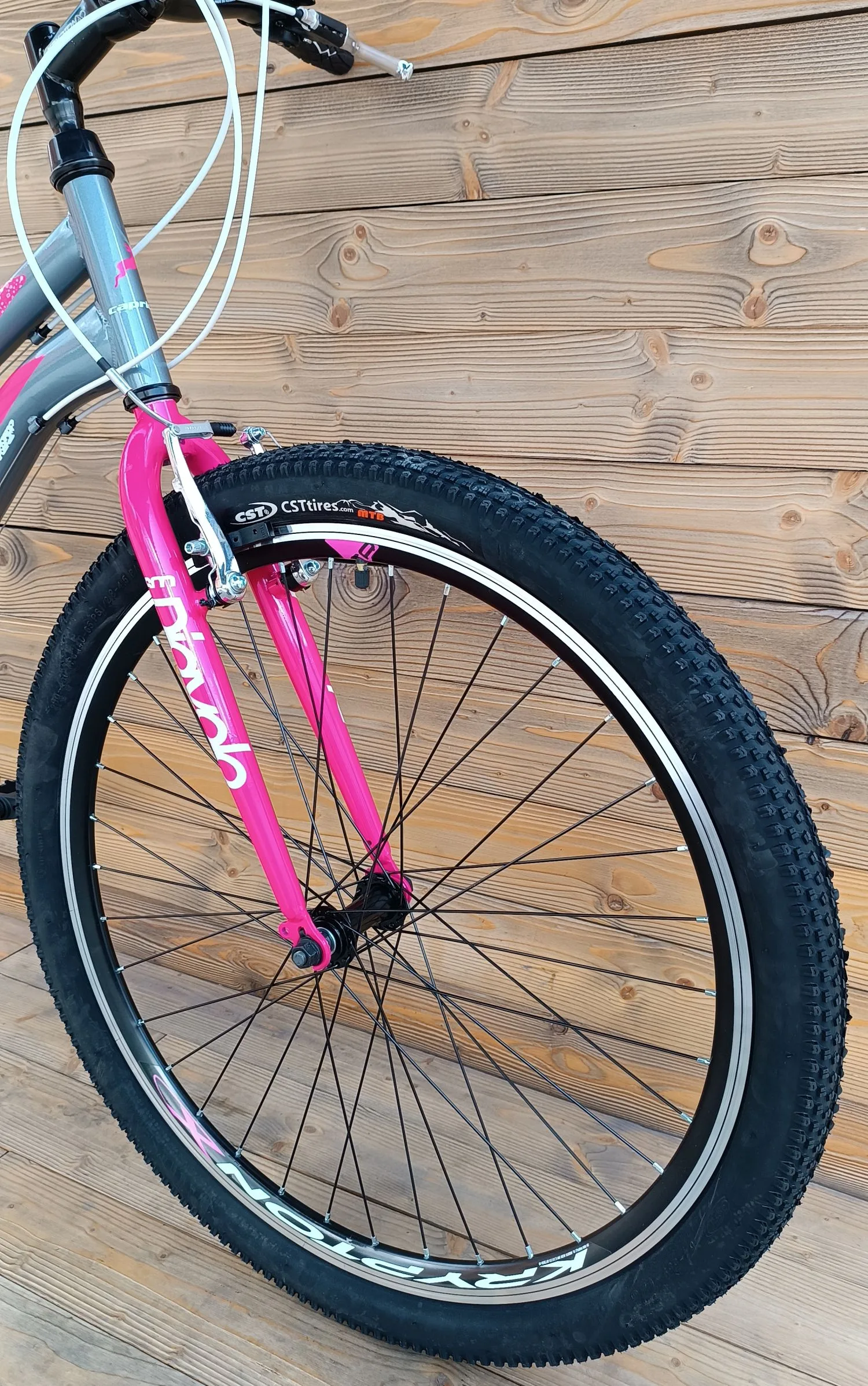 Bicicleta MTB 26 Capriolo Diavolo gri pink 19 - imagine 3