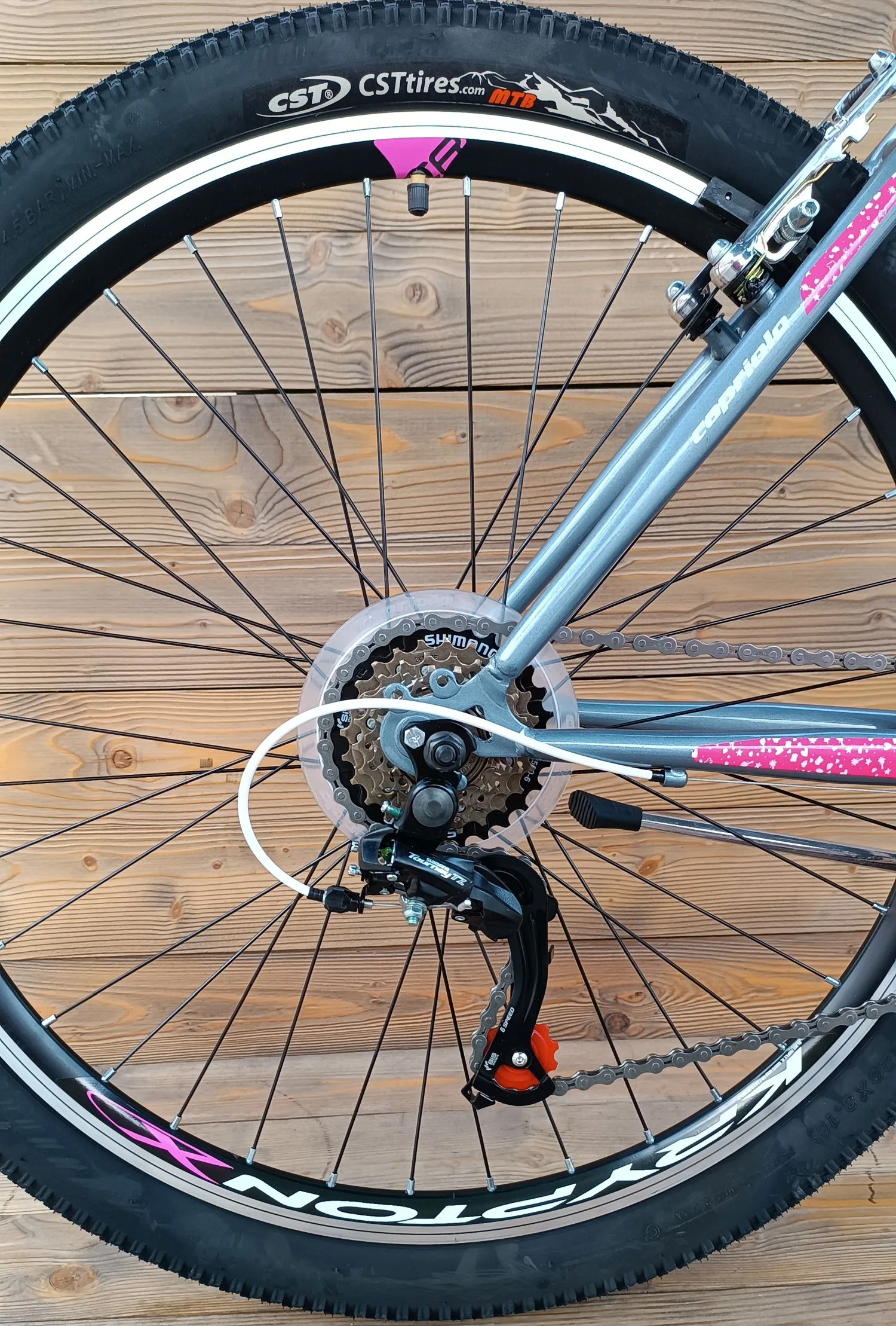 Bicicleta MTB 26 Capriolo Diavolo gri pink 19 - imagine 7